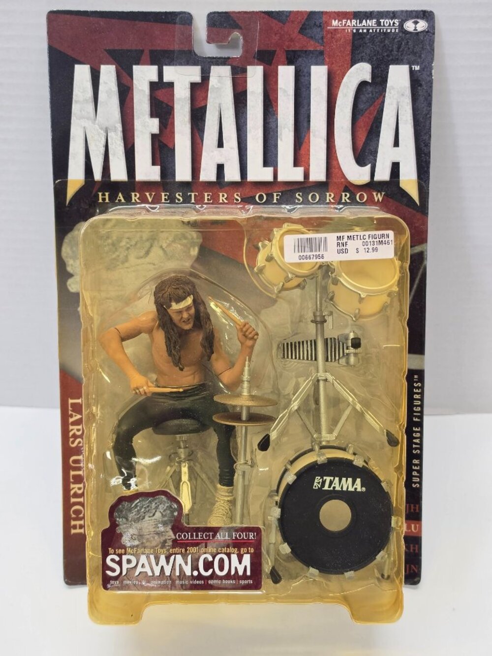 Metallica Lars Ulrich McFarlane Harvester of Sorrow Figure 2001 Sealed
